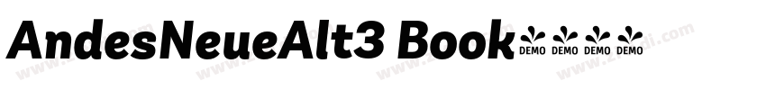 AndesNeueAlt3 Book字体转换